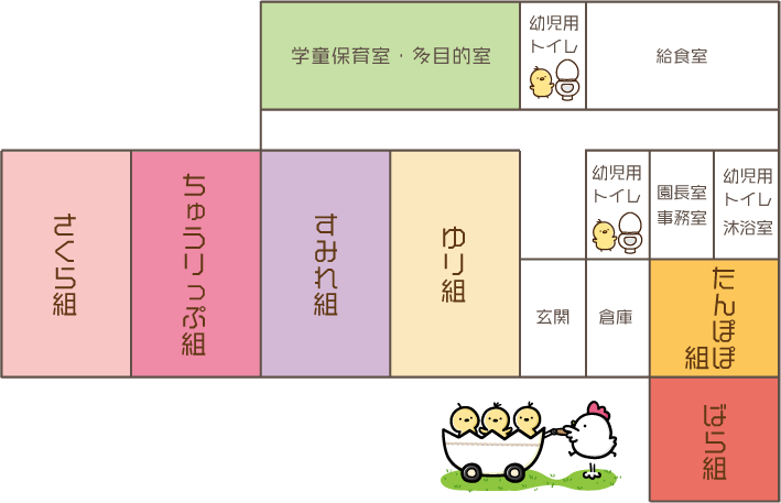 誠心学園保育園の保育室・学童保育室